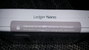 Ledger Nano sealed