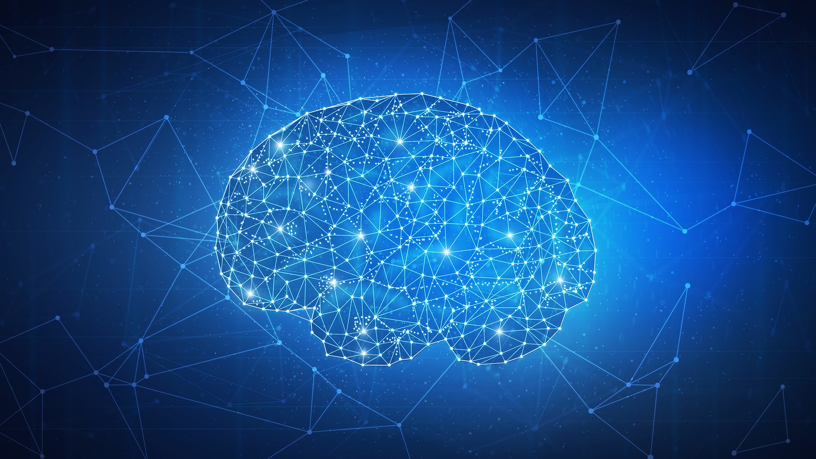 Blockchain Technology Network Futuristic Hud Polygon Human Brain Crypto News Net