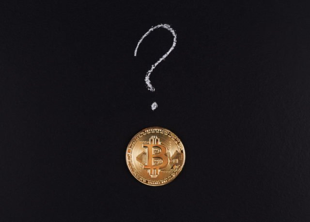 Bitcoin Gold Coin And A Question Mark. Buy Or Sell Is A Hard Cho