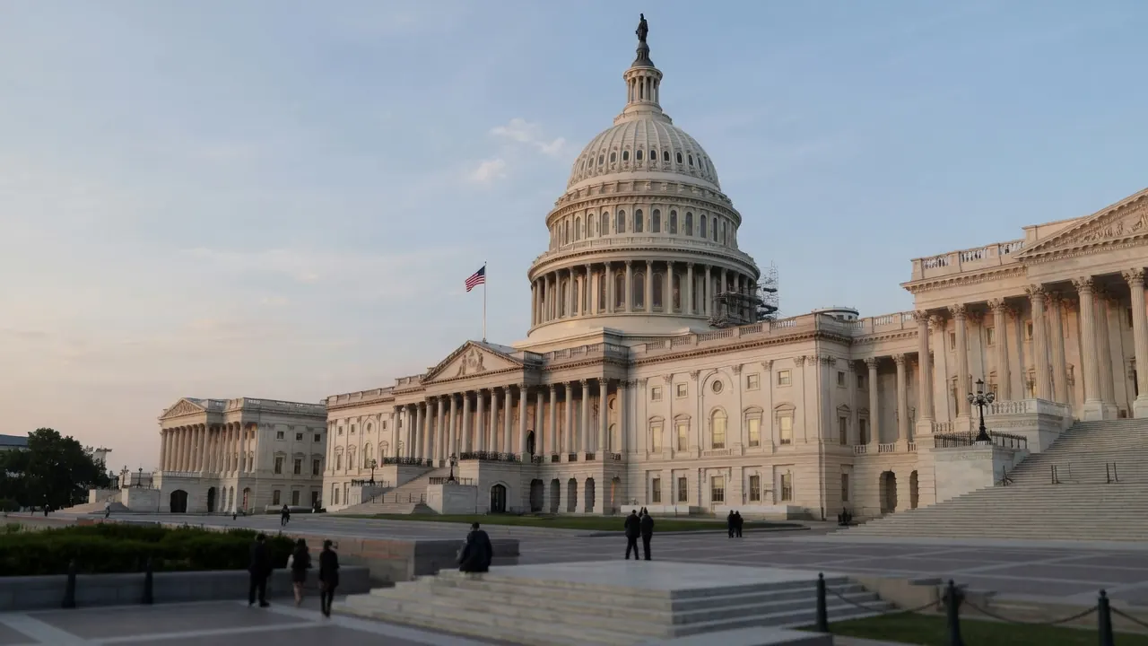 U.S. Capitol exterior representing Senate consideration of the CLARITY Act digital asset bill